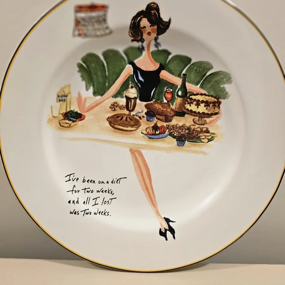 The Sakura Table-Plate with Humorous Design - Picture 1 of 3